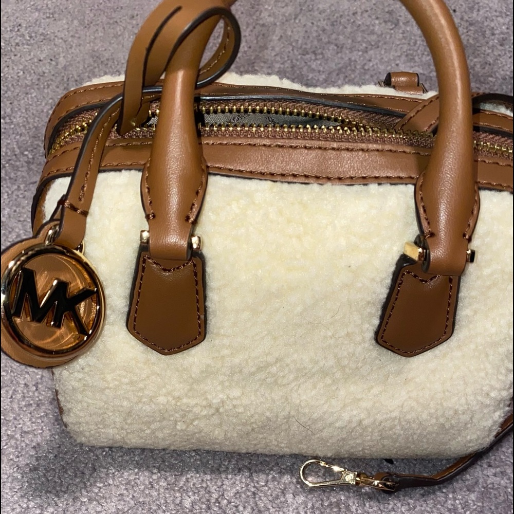 MICHAEL KORS SHERPA fur sheep furr bag mini